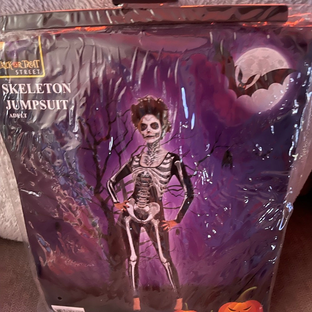 Skeleton Jumpsuit  Adult